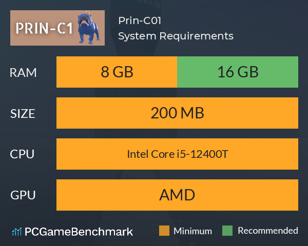 Prin-C01 System Requirements PC Graph - Can I Run Prin-C01 Prin-C01 System Requirements PC Graph - Can I Run Prin-C01