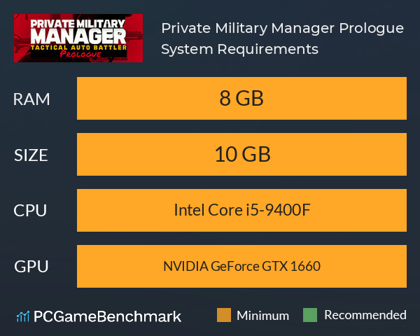 Private Military Manager: Prologue System Requirements PC Graph - Can I Run Private Military Manager: Prologue Private Military Manager: Prologue System Requirements PC Graph - Can I Run Private Military Manager: Prologue