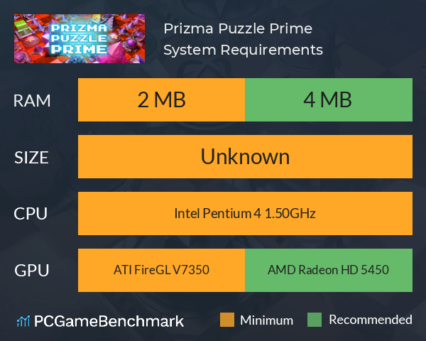 Prizma Puzzle Prime System Requirements PC Graph - Can I Run Prizma Puzzle Prime Prizma Puzzle Prime System Requirements PC Graph - Can I Run Prizma Puzzle Prime