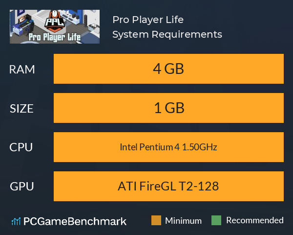 Pro Player Life System Requirements PC Graph - Can I Run Pro Player Life