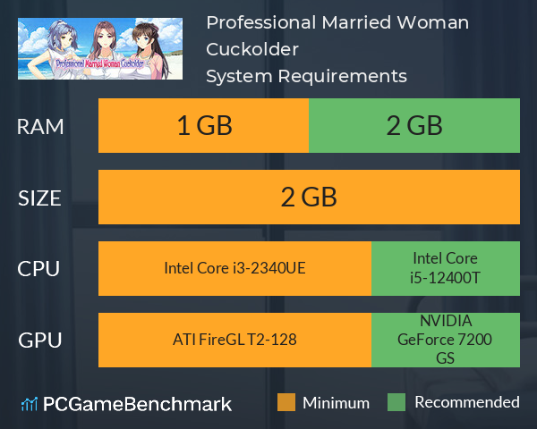 Professional Married Woman Cuckolder System Requirements PC Graph - Can I Run Professional Married Woman Cuckolder Professional Married Woman Cuckolder System Requirements PC Graph - Can I Run Professional Married Woman Cuckolder