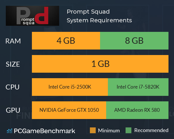 Prompt Squad System Requirements PC Graph - Can I Run Prompt Squad Prompt Squad System Requirements PC Graph - Can I Run Prompt Squad