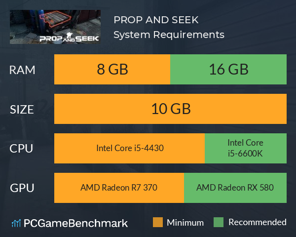 PROP AND SEEK System Requirements PC Graph - Can I Run PROP AND SEEK