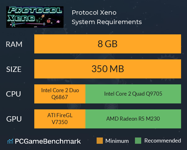 Protocol Xeno System Requirements PC Graph - Can I Run Protocol Xeno Protocol Xeno System Requirements PC Graph - Can I Run Protocol Xeno