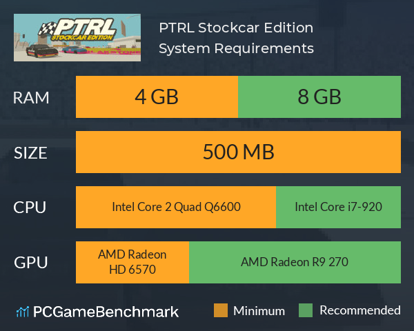 PTRL Stockcar Edition System Requirements PC Graph - Can I Run PTRL Stockcar Edition PTRL Stockcar Edition System Requirements PC Graph - Can I Run PTRL Stockcar Edition