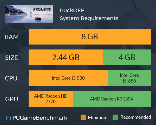 PuckOFF System Requirements PC Graph - Can I Run PuckOFF