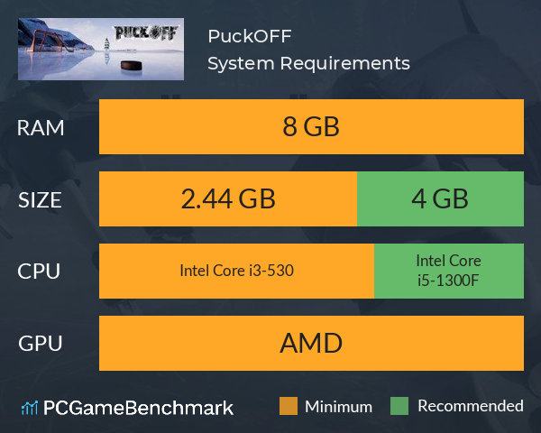 PuckOFF System Requirements PC Graph - Can I Run PuckOFF