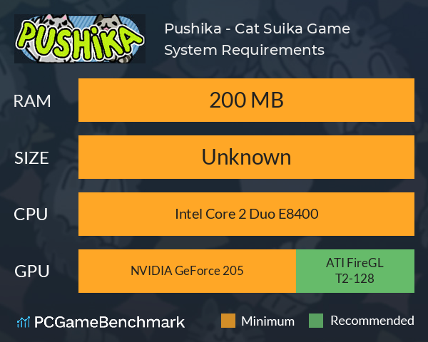Pushika - Cat Suika Game System Requirements PC Graph - Can I Run Pushika - Cat Suika Game Pushika - Cat Suika Game System Requirements PC Graph - Can I Run Pushika - Cat Suika Game