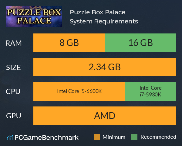 Puzzle Box Palace System Requirements PC Graph - Can I Run Puzzle Box Palace Puzzle Box Palace System Requirements PC Graph - Can I Run Puzzle Box Palace