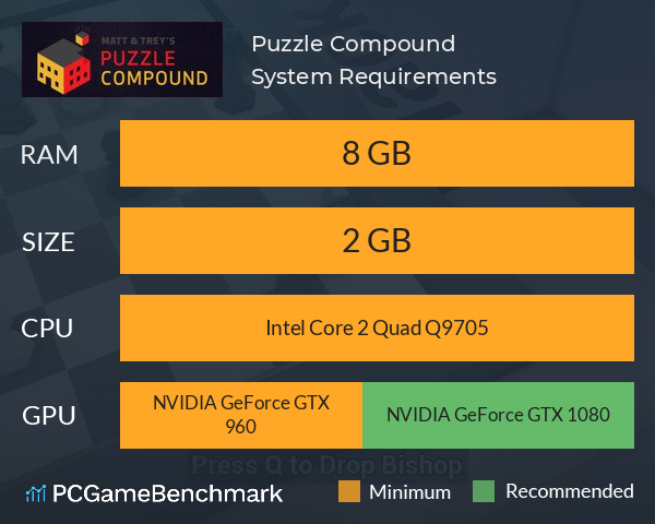 Puzzle Compound System Requirements PC Graph - Can I Run Puzzle Compound Puzzle Compound System Requirements PC Graph - Can I Run Puzzle Compound