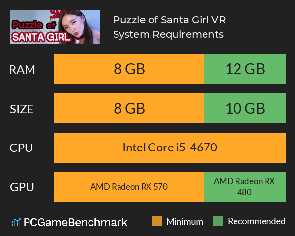 Puzzle of Santa Girl VR System Requirements PC Graph - Can I Run Puzzle of Santa Girl VR