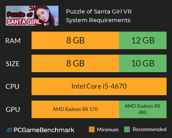 Puzzle of Santa Girl VR System Requirements PC Graph - Can I Run Puzzle of Santa Girl VR Puzzle of Santa Girl VR System Requirements PC Graph - Can I Run Puzzle of Santa Girl VR