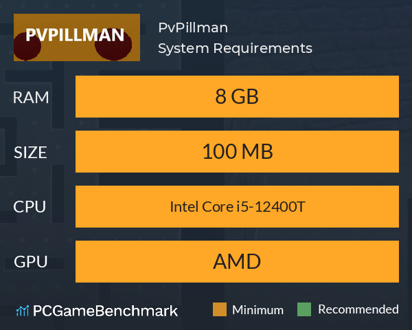 PvPillman System Requirements PC Graph - Can I Run PvPillman PvPillman System Requirements PC Graph - Can I Run PvPillman