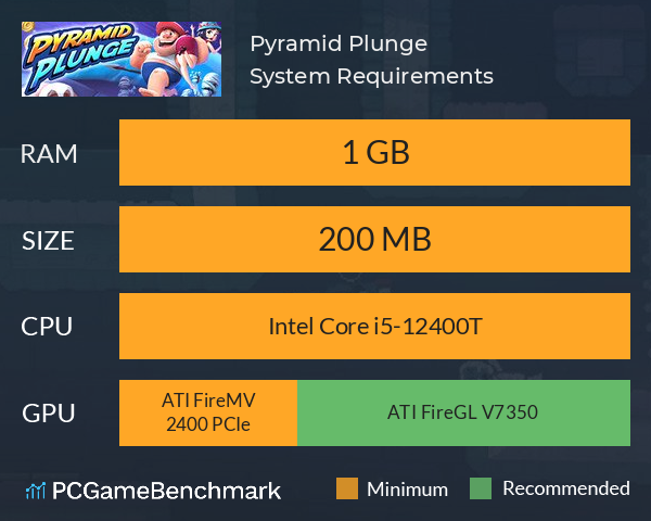 Pyramid Plunge System Requirements PC Graph - Can I Run Pyramid Plunge