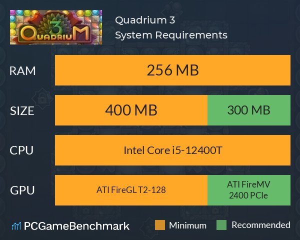 Quadrium 3 System Requirements PC Graph - Can I Run Quadrium 3