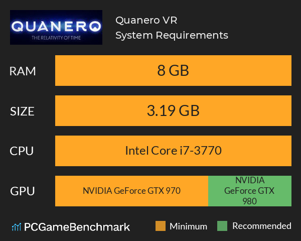 Quanero VR System Requirements PC Graph - Can I Run Quanero VR Quanero VR System Requirements PC Graph - Can I Run Quanero VR