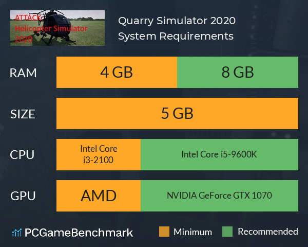 Quarry Simulator 2020 System Requirements PC Graph - Can I Run Quarry Simulator 2020