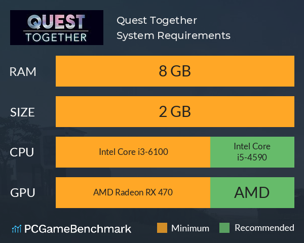 Quest Together System Requirements PC Graph - Can I Run Quest Together Quest Together System Requirements PC Graph - Can I Run Quest Together