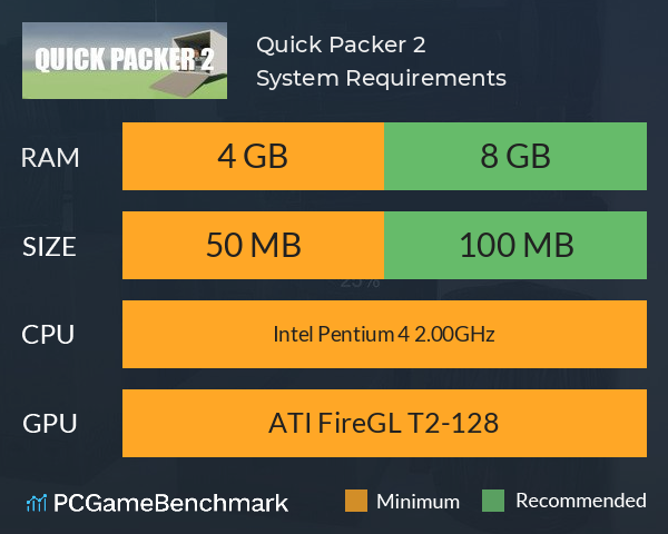 Quick Packer 2 System Requirements PC Graph - Can I Run Quick Packer 2