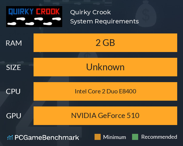 Quirky Crook System Requirements PC Graph - Can I Run Quirky Crook