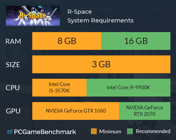 R-Space System Requirements PC Graph - Can I Run R-Space R-Space System Requirements PC Graph - Can I Run R-Space