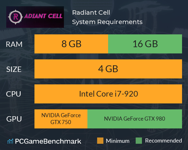 Radiant Cell System Requirements PC Graph - Can I Run Radiant Cell Radiant Cell System Requirements PC Graph - Can I Run Radiant Cell