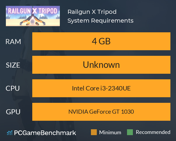 Railgun X Tripod System Requirements PC Graph - Can I Run Railgun X Tripod Railgun X Tripod System Requirements PC Graph - Can I Run Railgun X Tripod