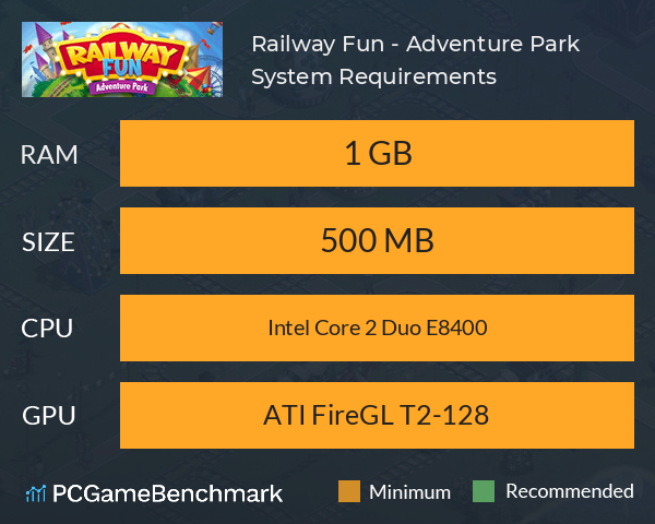 Railway Fun - Adventure Park System Requirements PC Graph - Can I Run Railway Fun - Adventure Park