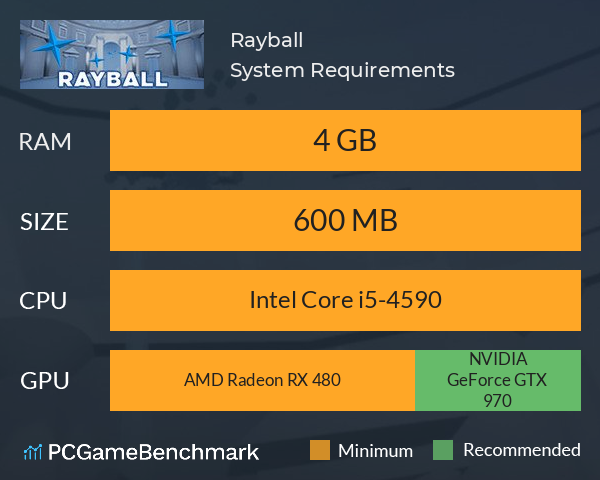 Rayball System Requirements PC Graph - Can I Run Rayball Rayball System Requirements PC Graph - Can I Run Rayball