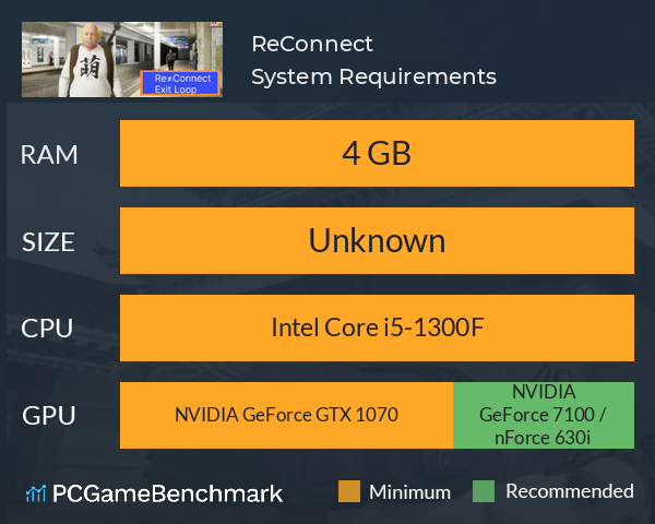 Re≒Connect System Requirements PC Graph - Can I Run Re≒Connect Re≒Connect System Requirements PC Graph - Can I Run Re≒Connect