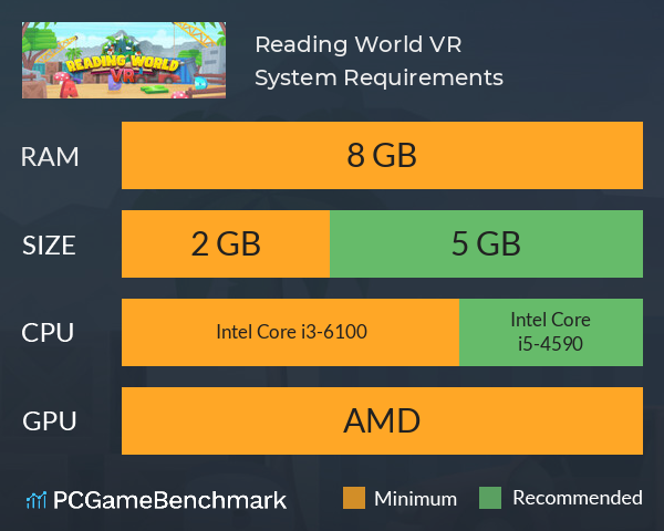Reading World VR System Requirements PC Graph - Can I Run Reading World VR