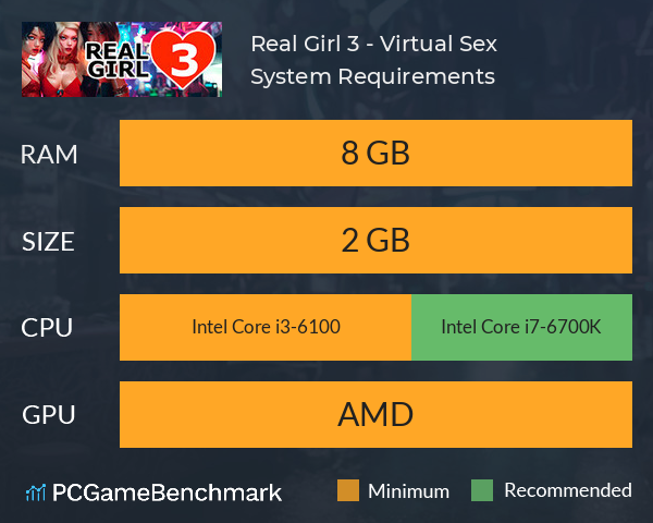 Real Girl 3 - Virtual Sex System Requirements PC Graph - Can I Run Real Girl 3 - Virtual Sex Real Girl 3 - Virtual Sex System Requirements PC Graph - Can I Run Real Girl 3 - Virtual Sex