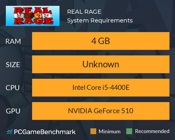 REAL RAGE System Requirements PC Graph - Can I Run REAL RAGE REAL RAGE System Requirements PC Graph - Can I Run REAL RAGE