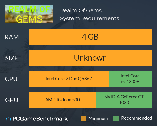 Realm Of Gems System Requirements PC Graph - Can I Run Realm Of Gems Realm Of Gems System Requirements PC Graph - Can I Run Realm Of Gems