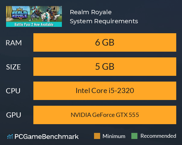 Realm Royale System Requirements PC Graph - Can I Run Realm Royale Realm Royale System Requirements PC Graph - Can I Run Realm Royale