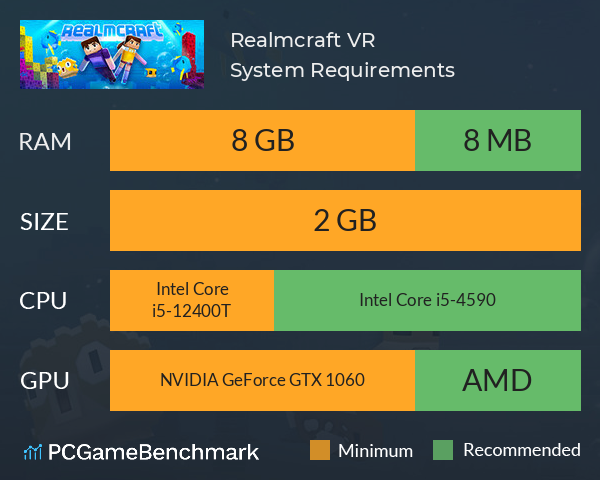 Realmcraft VR System Requirements PC Graph - Can I Run Realmcraft VR Realmcraft VR System Requirements PC Graph - Can I Run Realmcraft VR