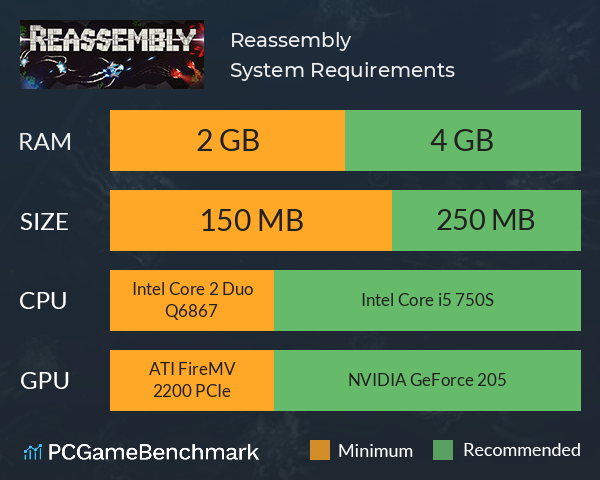 Reassembly System Requirements PC Graph - Can I Run Reassembly