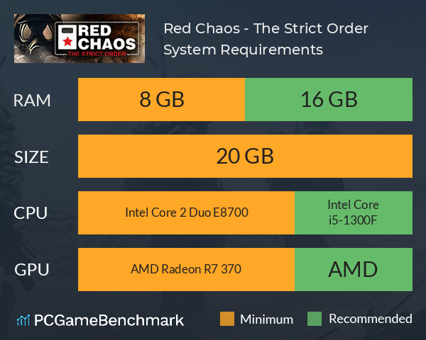 Red Chaos - The Strict Order System Requirements PC Graph - Can I Run Red Chaos - The Strict Order Red Chaos - The Strict Order System Requirements PC Graph - Can I Run Red Chaos - The Strict Order