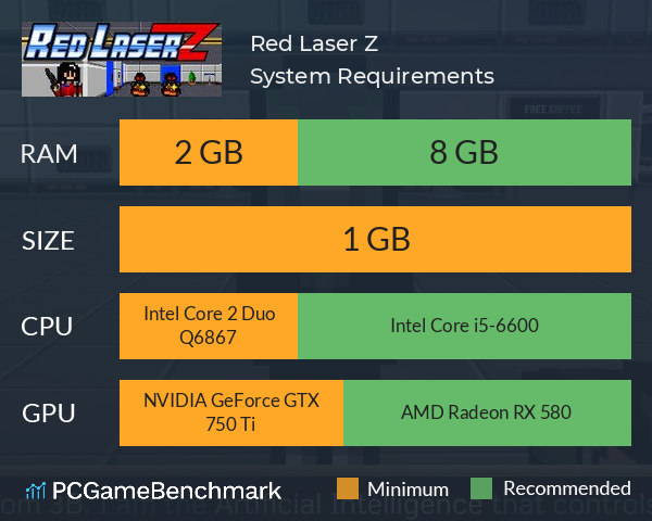 Red Laser Z System Requirements PC Graph - Can I Run Red Laser Z Red Laser Z System Requirements PC Graph - Can I Run Red Laser Z