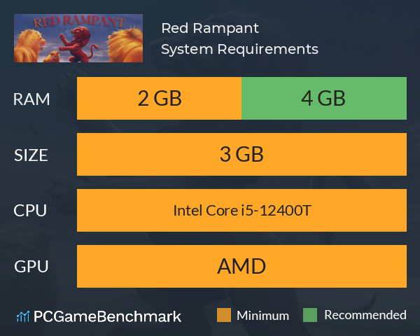 Red Rampant System Requirements PC Graph - Can I Run Red Rampant Red Rampant System Requirements PC Graph - Can I Run Red Rampant