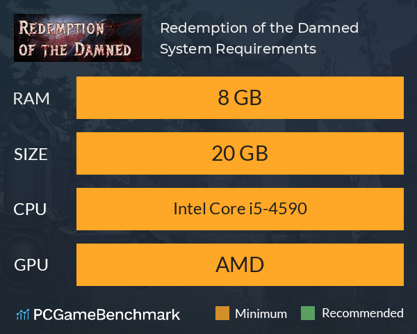 Redemption of the Damned System Requirements PC Graph - Can I Run Redemption of the Damned