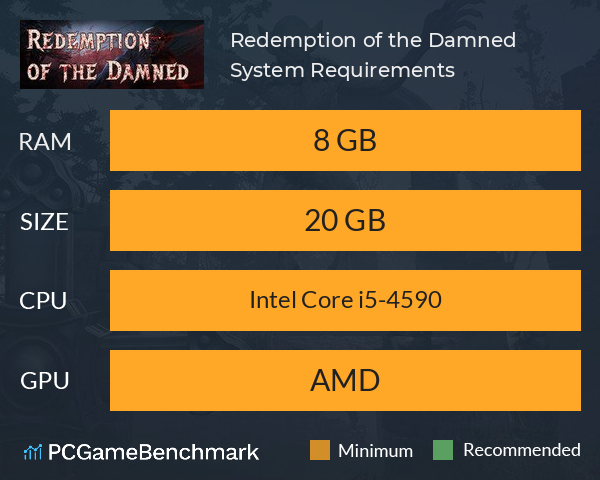 Redemption of the Damned System Requirements PC Graph - Can I Run Redemption of the Damned Redemption of the Damned System Requirements PC Graph - Can I Run Redemption of the Damned