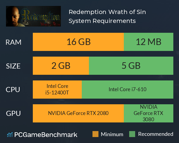 Redemption: Wrath of Sin System Requirements PC Graph - Can I Run Redemption: Wrath of Sin Redemption: Wrath of Sin System Requirements PC Graph - Can I Run Redemption: Wrath of Sin
