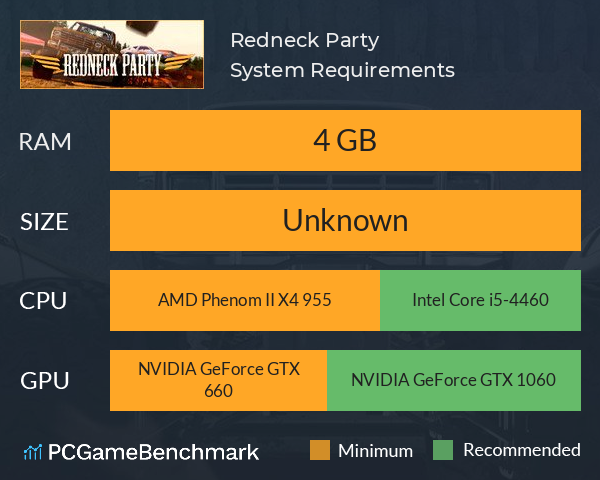 Redneck Party System Requirements PC Graph - Can I Run Redneck Party Redneck Party System Requirements PC Graph - Can I Run Redneck Party