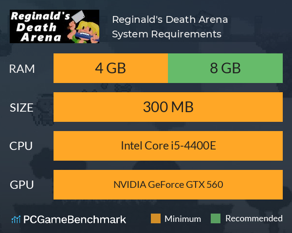 Reginald's Death Arena System Requirements PC Graph - Can I Run Reginald's Death Arena Reginald's Death Arena System Requirements PC Graph - Can I Run Reginald's Death Arena