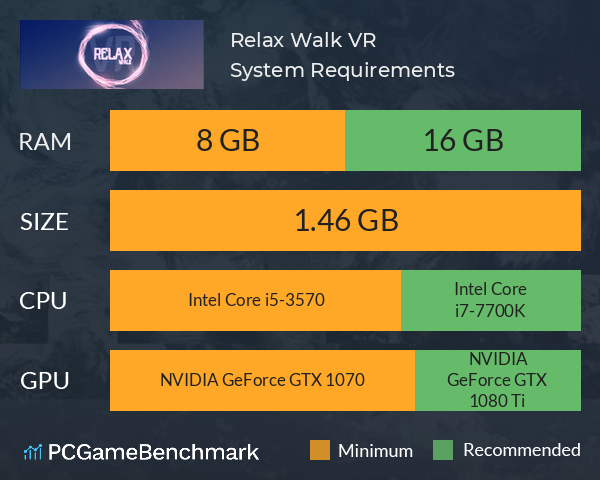 Relax Walk VR System Requirements PC Graph - Can I Run Relax Walk VR Relax Walk VR System Requirements PC Graph - Can I Run Relax Walk VR