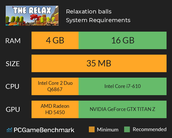 Relaxation balls System Requirements PC Graph - Can I Run Relaxation balls