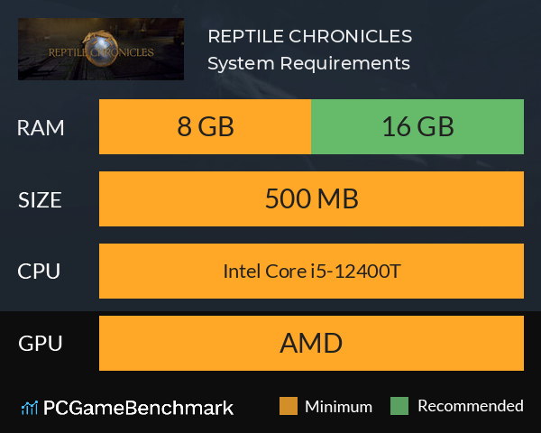 REPTILE CHRONICLES System Requirements PC Graph - Can I Run REPTILE CHRONICLES REPTILE CHRONICLES System Requirements PC Graph - Can I Run REPTILE CHRONICLES