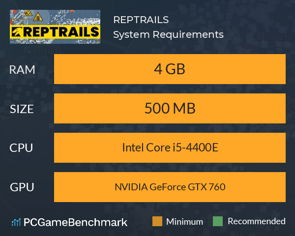 REPTRAILS System Requirements PC Graph - Can I Run REPTRAILS REPTRAILS System Requirements PC Graph - Can I Run REPTRAILS