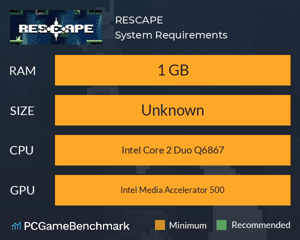 RESCAPE System Requirements PC Graph - Can I Run RESCAPE RESCAPE System Requirements PC Graph - Can I Run RESCAPE